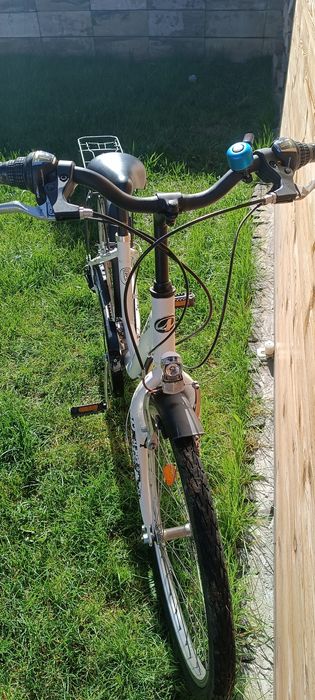 Rower biały Romet koła 24