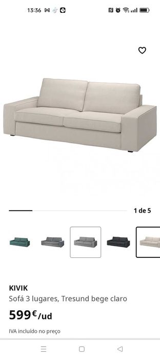 Sofá e repousa pés