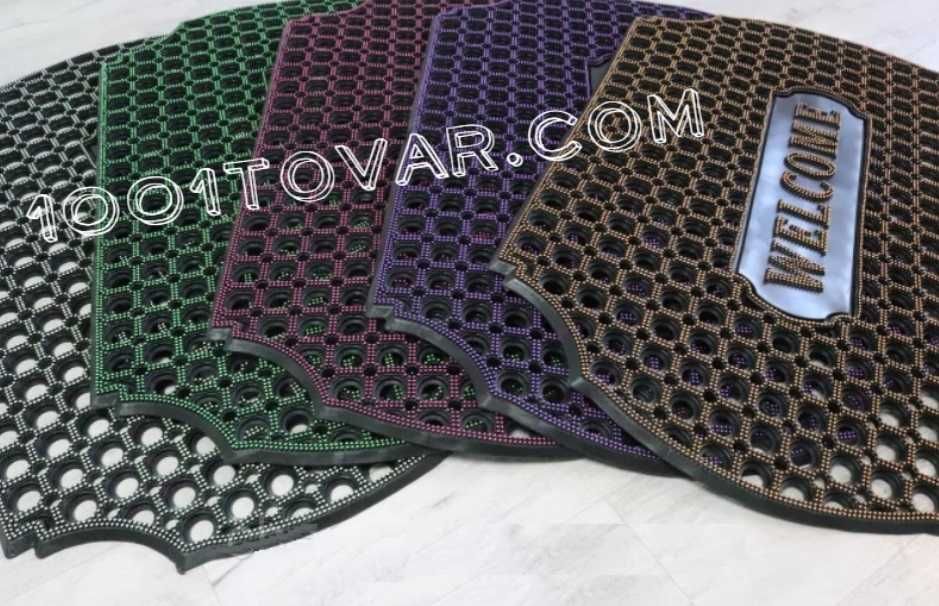 Піддон гумовий для взуття з бортом 38x65x2,5 см.