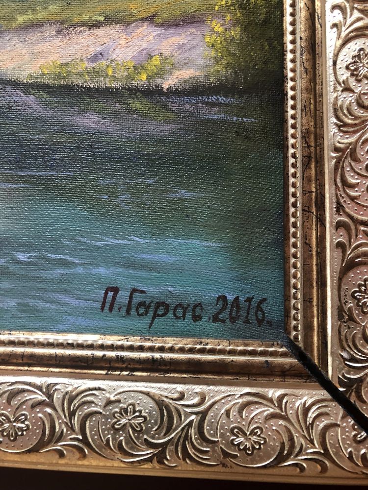 Картина масло в рамке