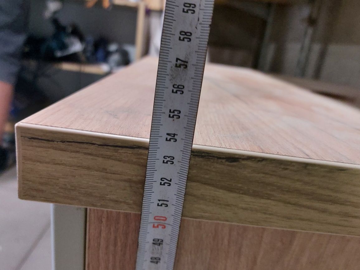 Szafka pod umywalkę 60 cm z blatem – nowoczesna, styl loft, z wycięcie