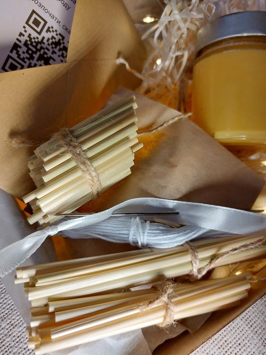 Павук із соломи + мед Набір для творчості | Подарунок | Творча Коробка