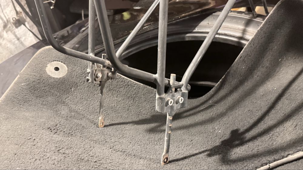 Велобагажник с габаритом под динамовтулку