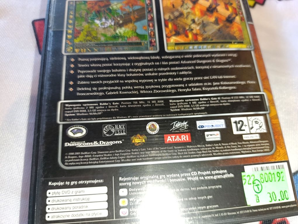 Saga Baldur's Gate PL PC po polsku stan bardzo dobry