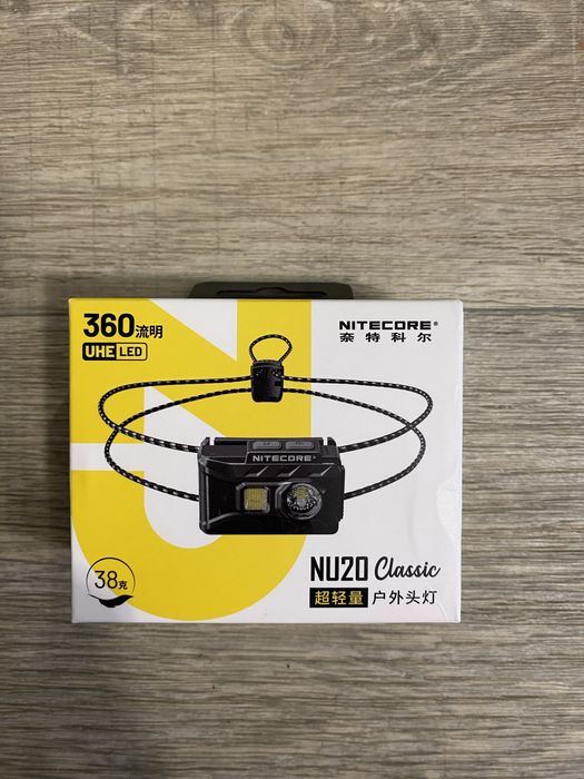 Налобний ліхтар Nitecore NU20 Classic 2024 (USB Type-C) з акумулятором