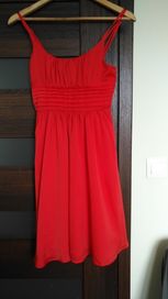 Sukienka czerwona H&M, r. 36 (na wesele, uroczystości)