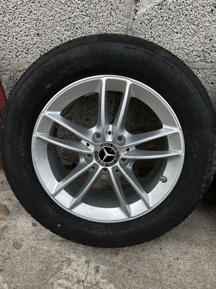 Alufelgi R16 5x112 Mercedes B,C,CLA Nowe letnie opony 205/60/16 2020r.