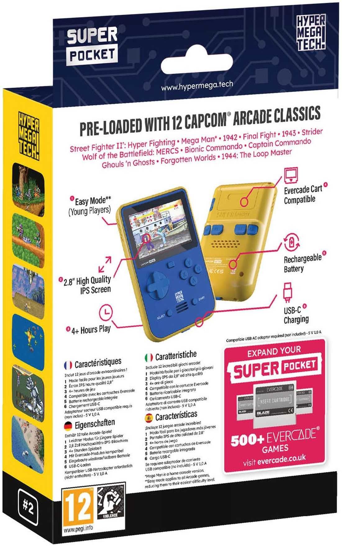 HYPER MEGA TECH! Konsola Super Pocket - CAPCOM