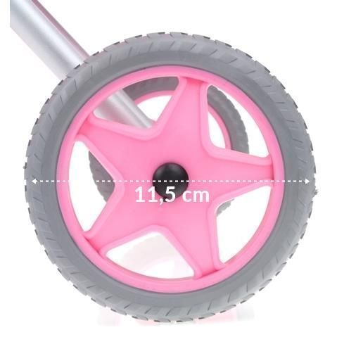 Wózek dla lalek głęboki - malinowy