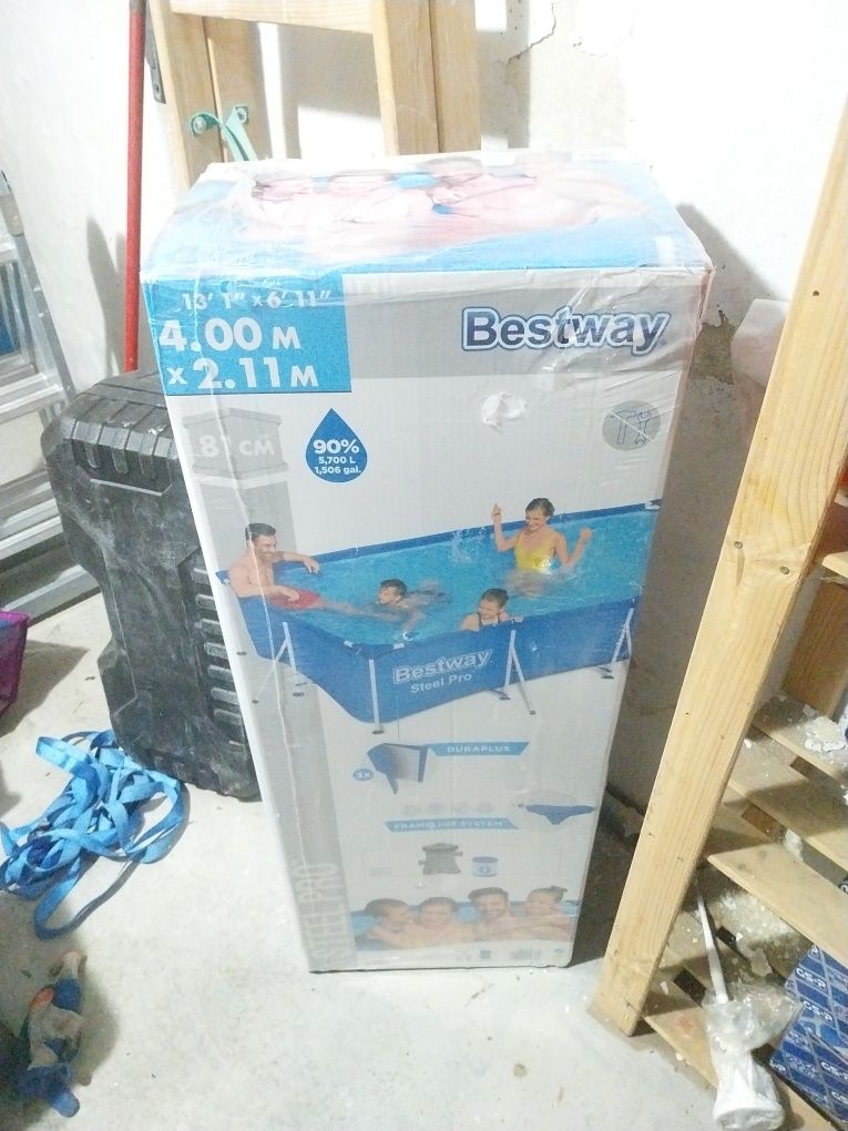 Basen Bestway 56424 z pompą DUŻY 400x211x81  6m3  Nowy GW