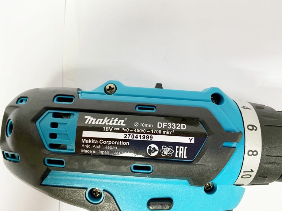 Шуруповерт аккумуляторный Makita DF 332 D 18 В Гарантия год