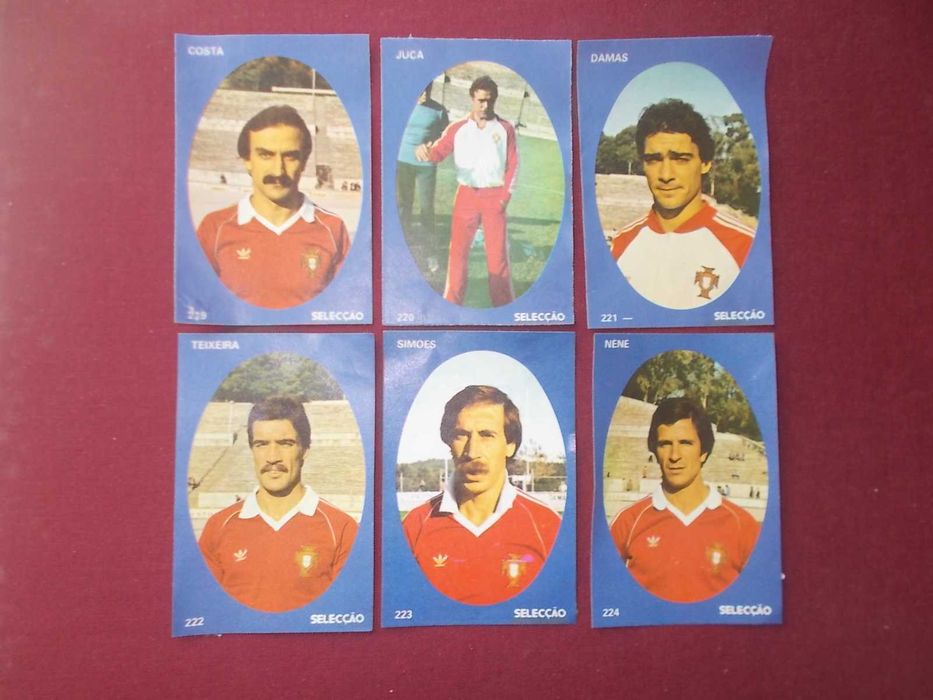 Cromos da coleção Equipa 1980/81