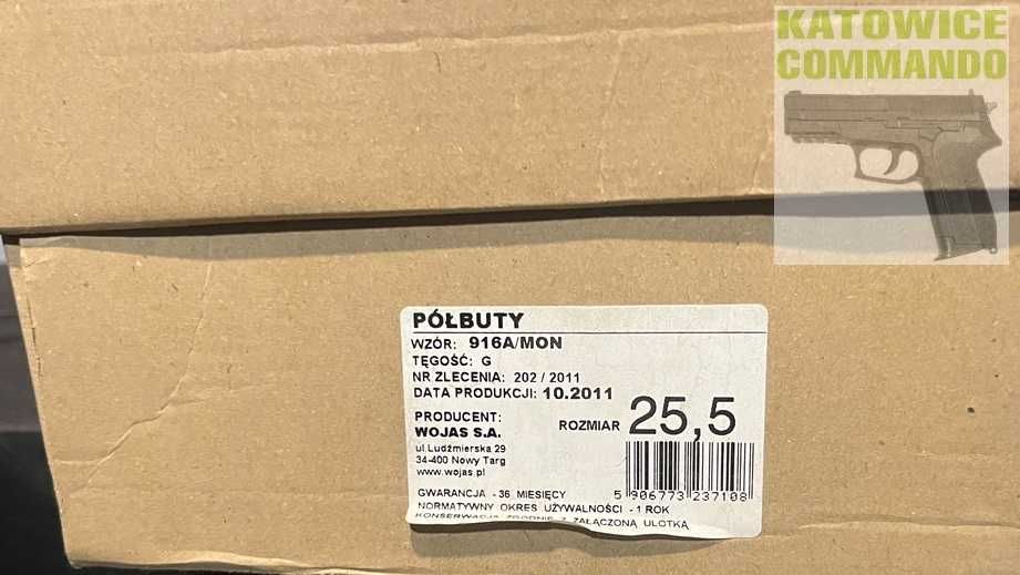 Półbuty koloru czarnego Wojska Polskiego wz. 916A/MON roz. 25,5/39,5