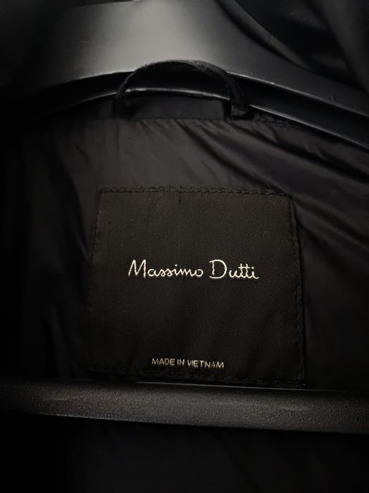 Massimo Dutti puchowy płaszcz puch pierze naturalne wypełnienie kurtka
