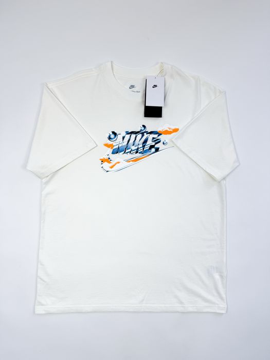 Оригінал! Чоловіча Футболка Nike Air M90 молочна (M/L/XL)