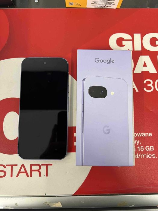 Google Pixel 9a 8/256GB Fioletowy / Jak Nowy / Gwarancja / Sklep