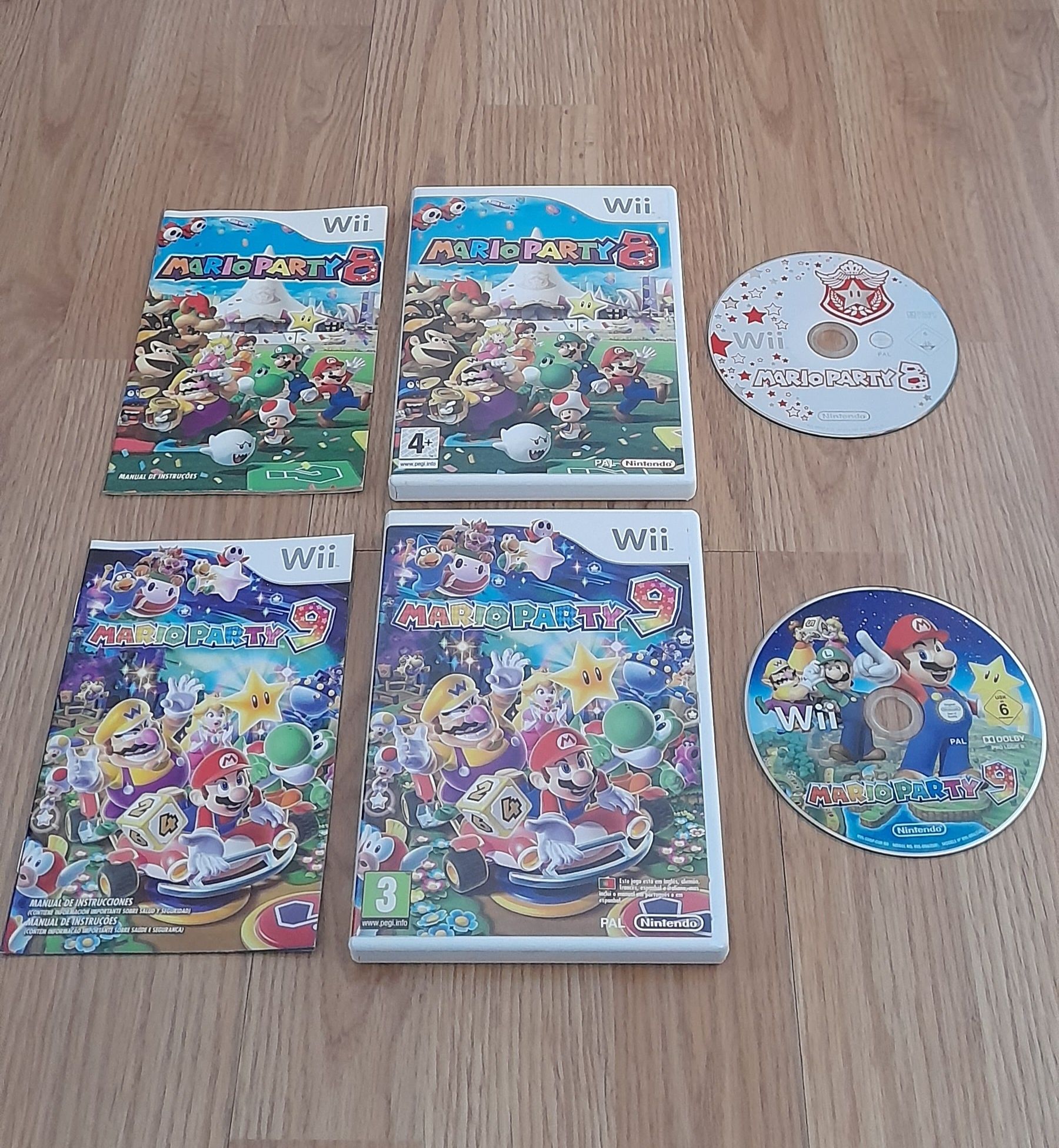 Jogo Mario Party 8/Mario Party 9 Nintendo Wii/Wii U (Versão PT)