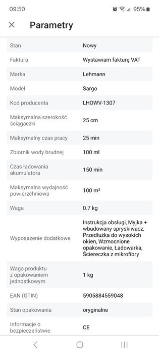 MYJKA do okien,szyb,luster.