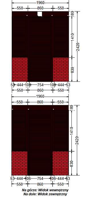 Rolety adaptacyjne/zewnętrzne Aluprof ciemnobrązowe -elektryczne
