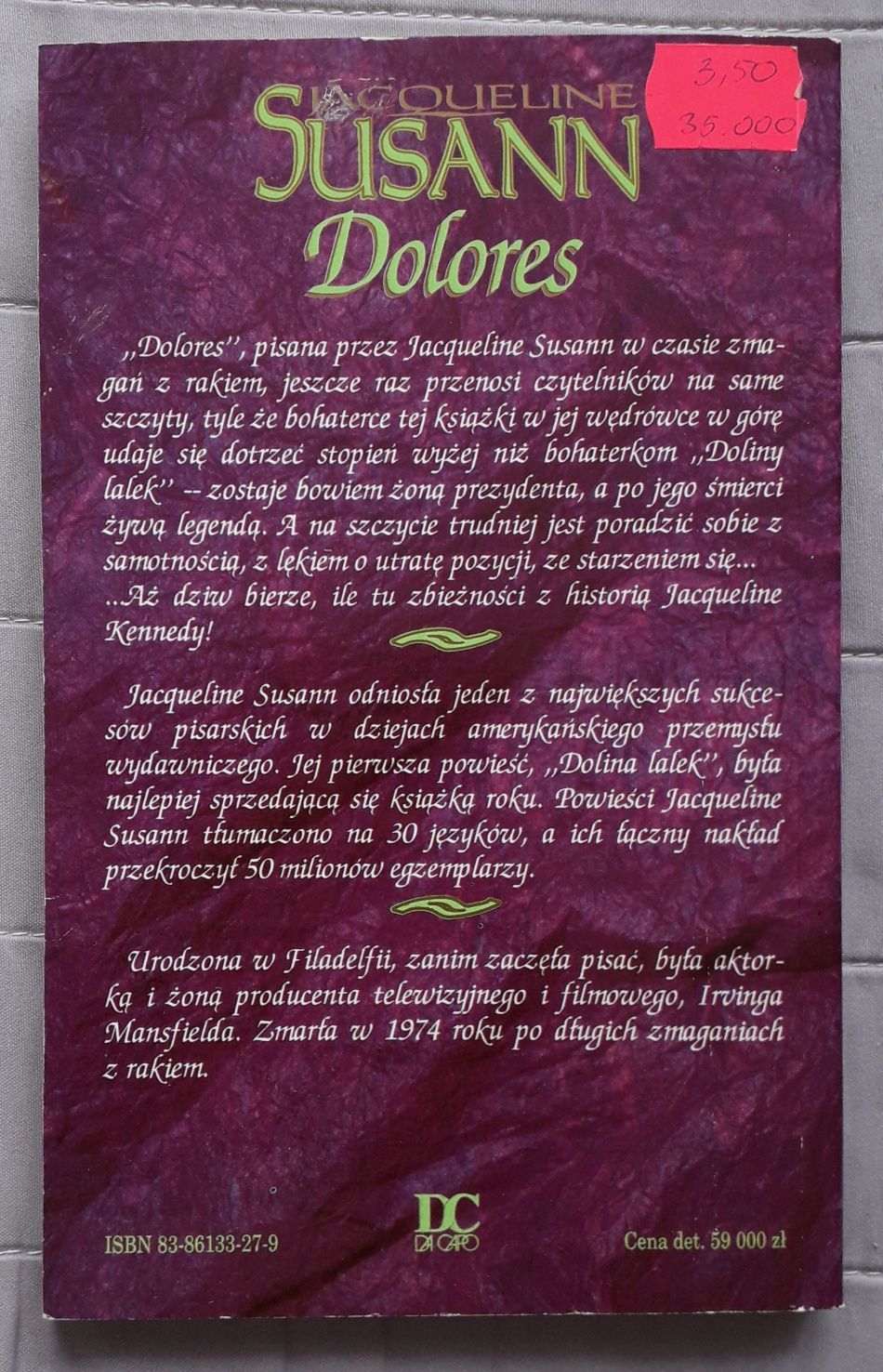 Jacqueline Susann - Dolores - książka