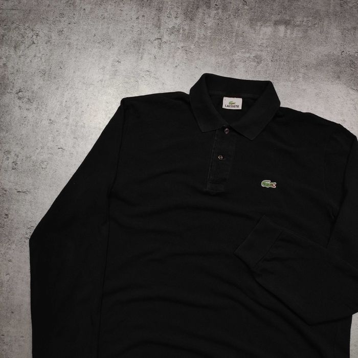 MĘSKA Koszulka Elegancka Bawełna Polo Długi Rękaw PREMIUM Lacoste