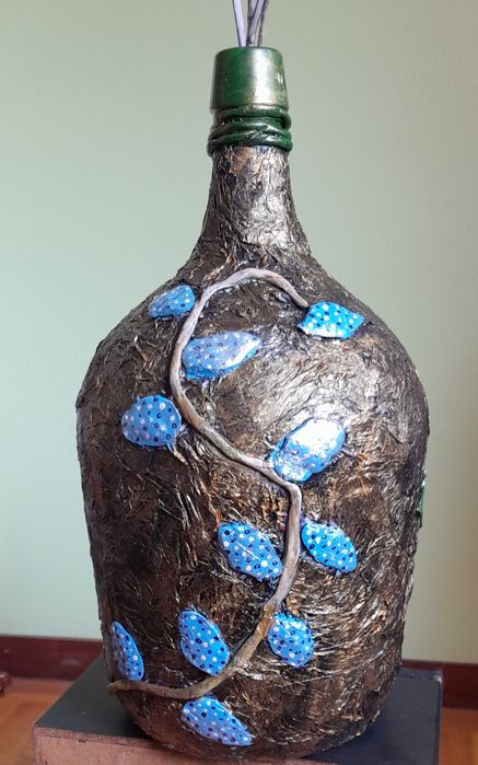 Garrafão pintado e decorado à mão