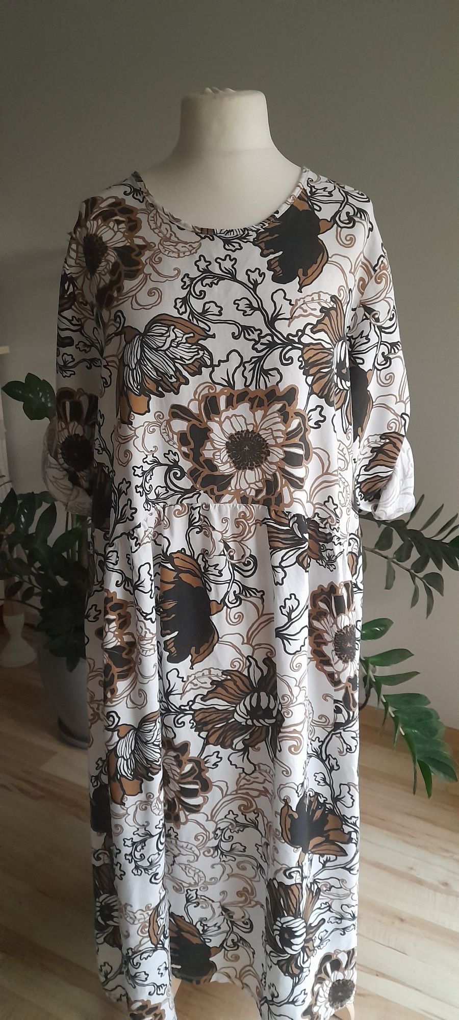 Sukienka jesienny print