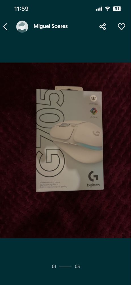 mouse logitech g705