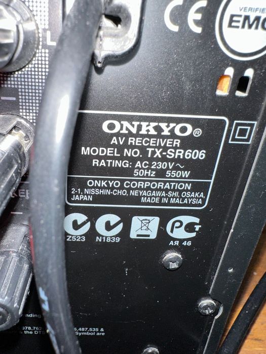 Onkyo tx-sr606 zepsuty