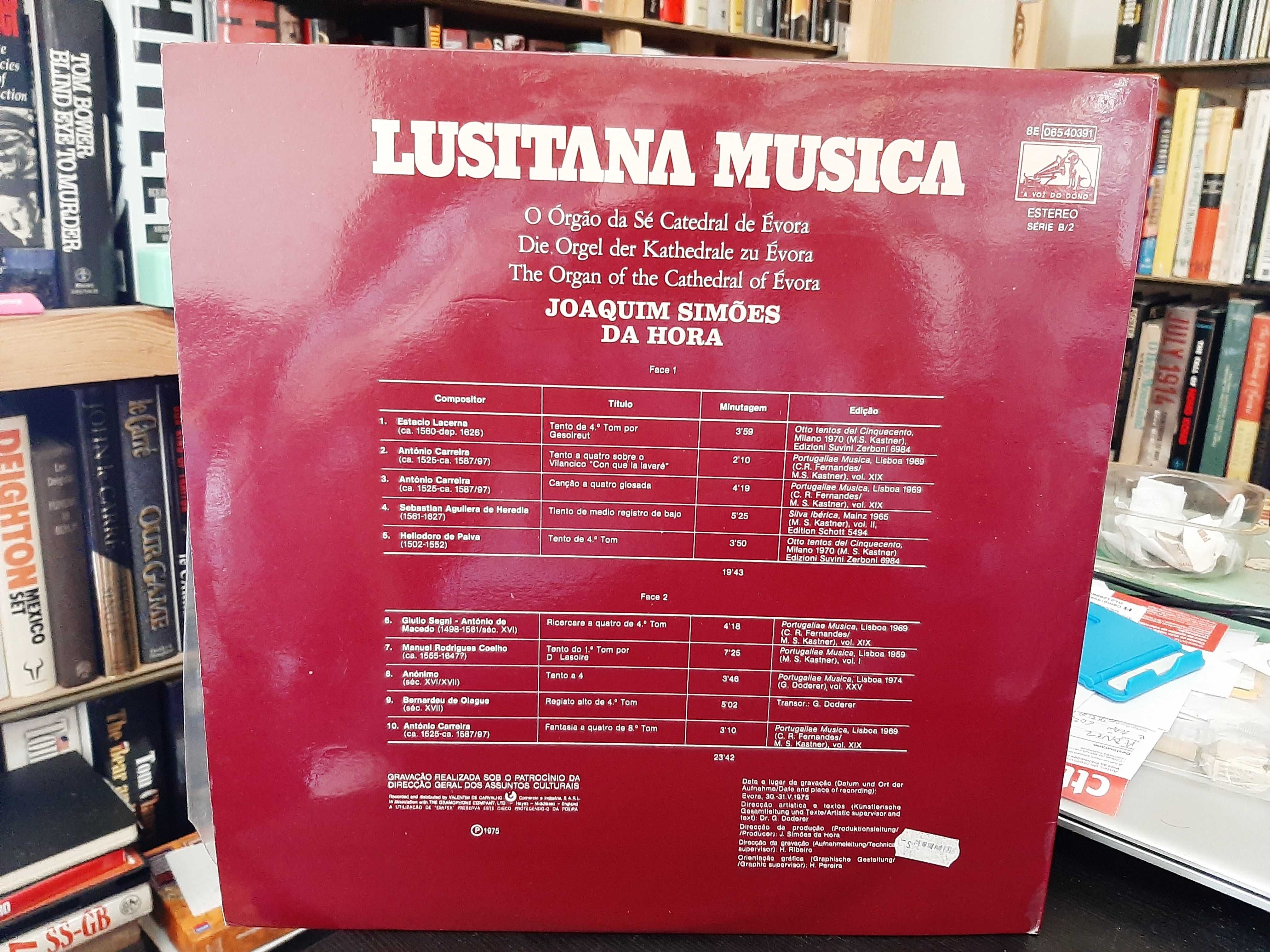 Simões da Hora – Orgão Da Sé Catedral De Évora – Lusitana Musica: B/2