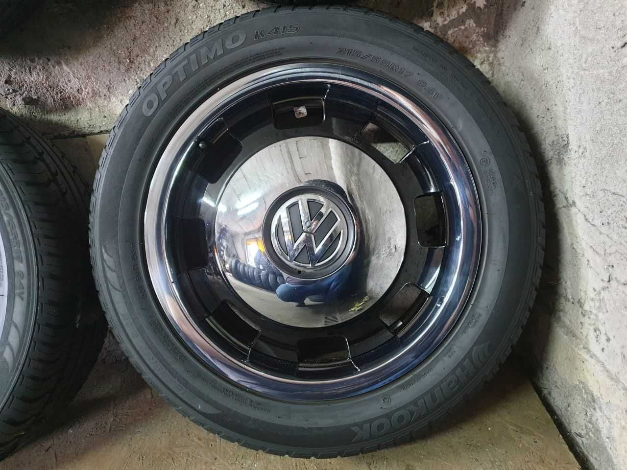 Felgi alu VW Beetle R17 Retro 5x112 opony letnie 215/55R17 7,8mm