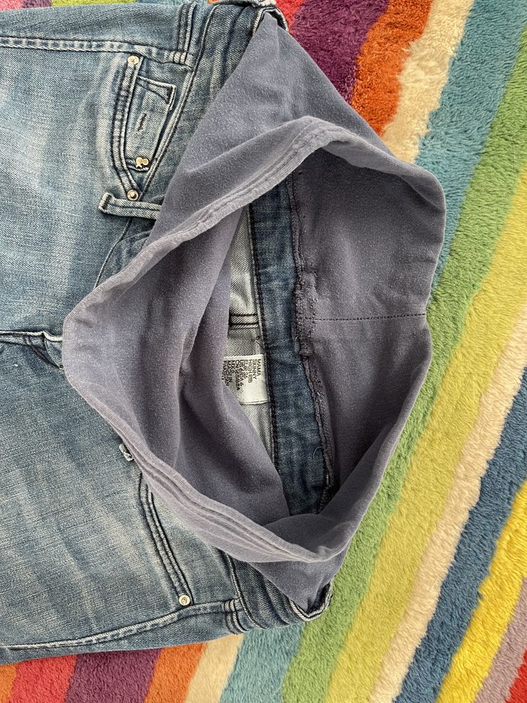 H&M Mama skinny jeans dzinsy spodnie z pasem ciazowym 36/38 high rib