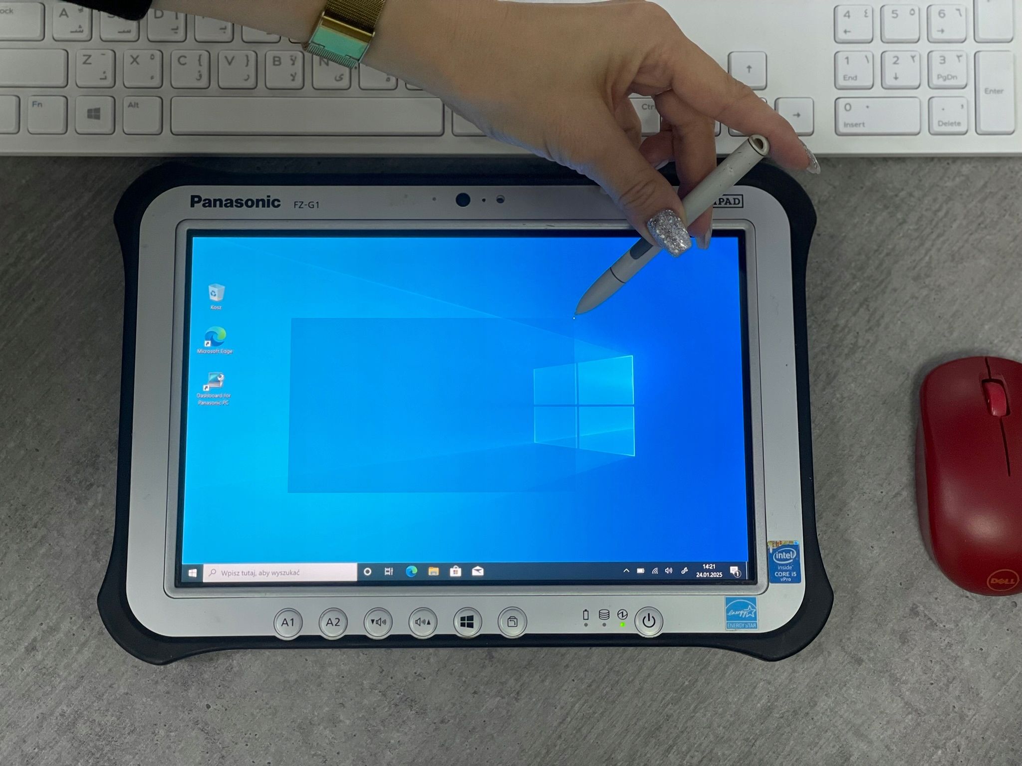AgOpenGPS Tablet Panasonic FZ-G1 8GB 512SSD +LAN nawigacji rolniczej