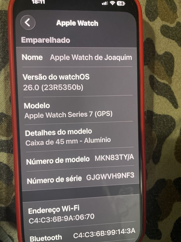 Apple watch serie 7 45mm GPS SEMINOVO