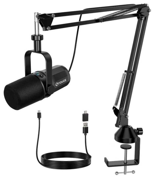 FDUCE SL40+ Mikrofon Dynamiczny USB/XLR z Wysięgnikiem