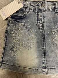 Спідниця джинсова стрейч джинс юбка на худеньких Zara