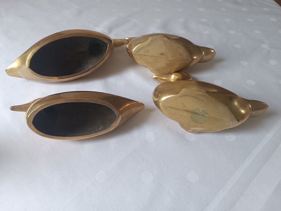 Mosiężne duże kaczki