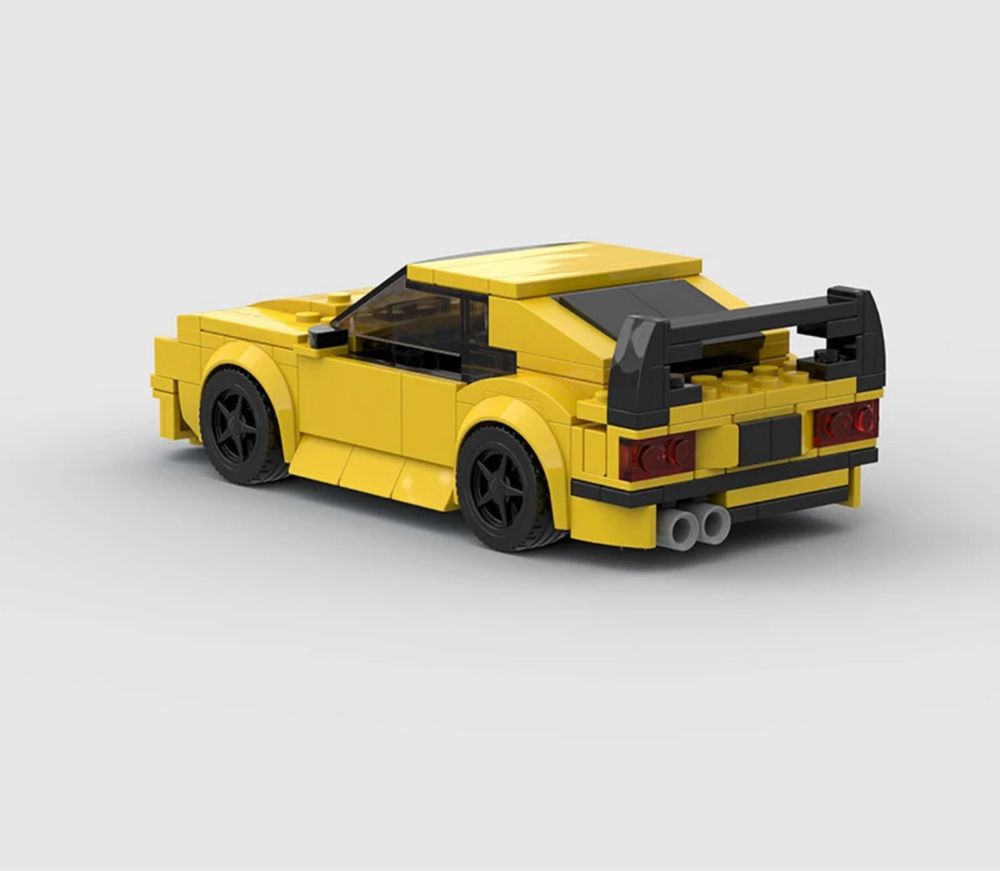 Auto autko samochód model z klocków na wzór LEGO BMW E36