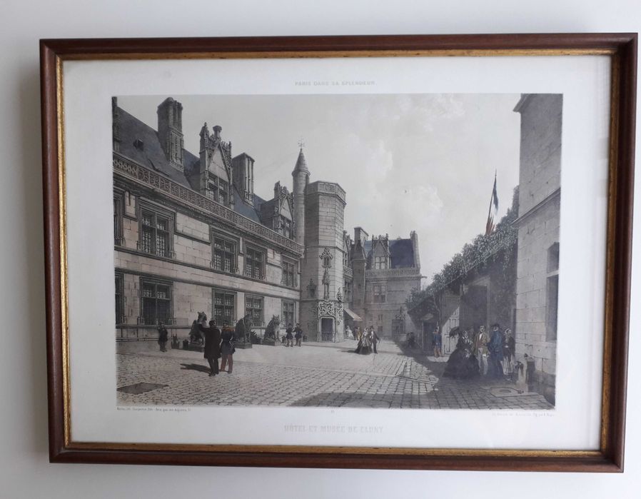 Dois quadros com gravuras francesas antigas