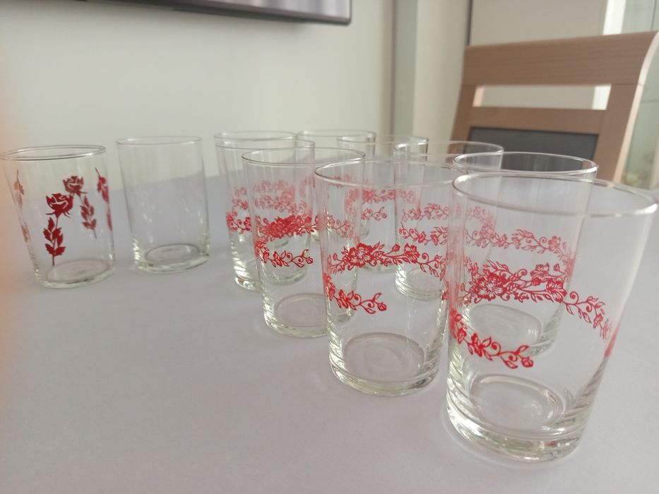 Zestaw szklanek PRL