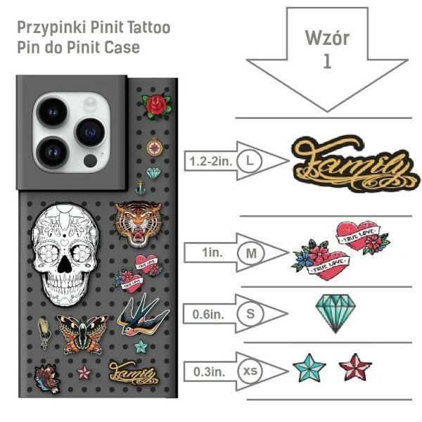 Przypinki Pinit Tattoo Pin Do Pinit Case Wzór 1