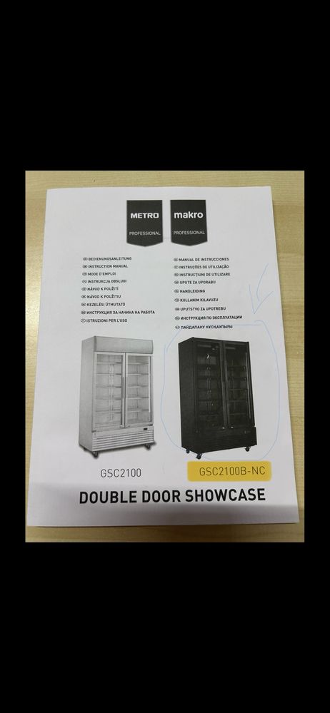 Armário refrigerador portas vidro