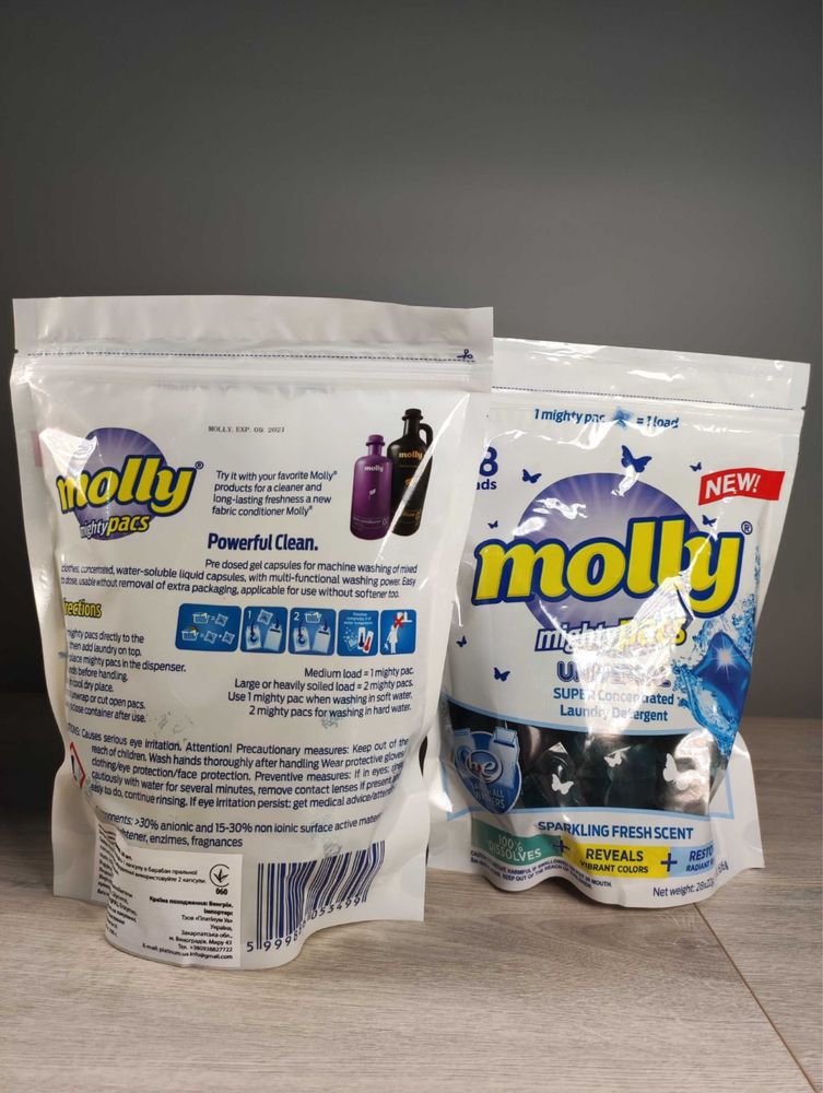Капсули для прання універсальні Molly Universal 28 шт Моллі