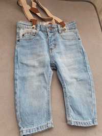 Spodnie dżinsowe jeansy Zara r. 80