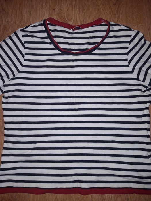 Bluzka z krótkim rękawem w paski Gerry Weber, rozm. 42