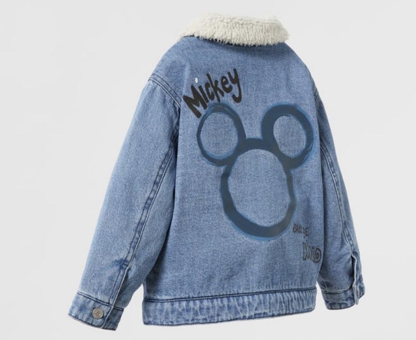 Джинсова куртка Zara на тонкій овчині