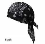 Durag chusta bandana na głowę czarna