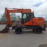 Doosan DX 140 W  Koparka Kołowa Pług Podpory Rototilt Rotator Engcon