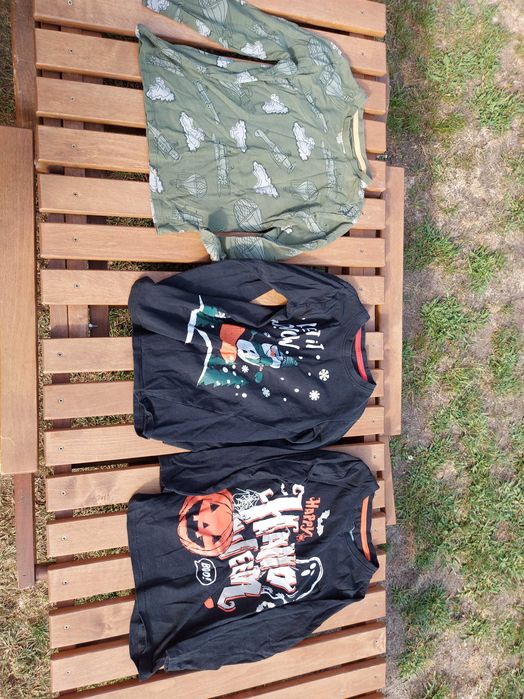 Koszulki (t-shirt) chłopięce, rozm. 122 i 128, 4 sztuki, Pepco