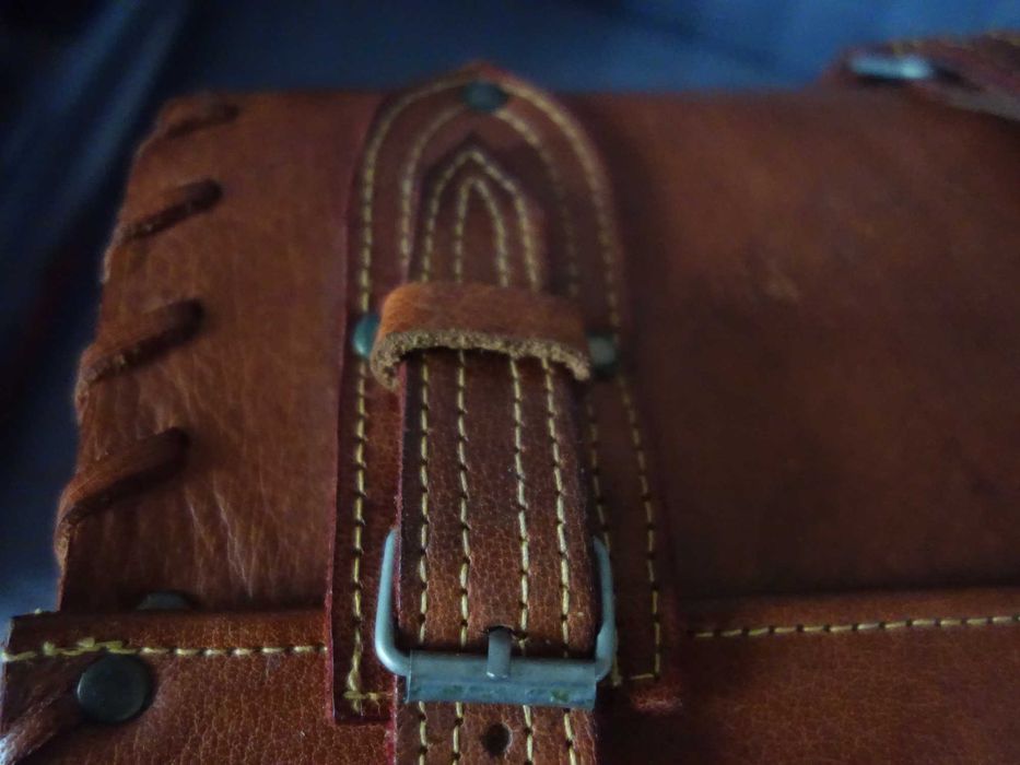 Stylowy kufer podróżny lub mebel! Hand made. Skóra naturalna, ogromny!